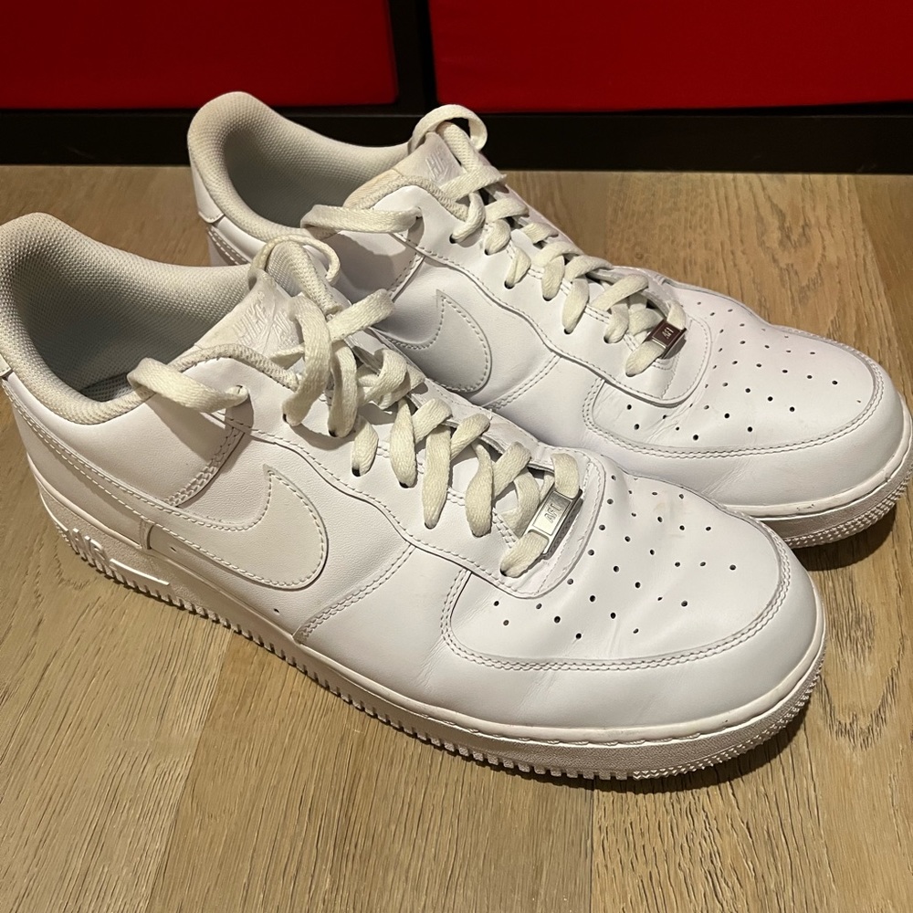 NIKE Air Force 1 Low ‘07 White Men’s Shoes Size 15